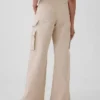 Mid-rise baggy kaki cargobroek