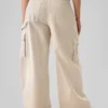 Mid-rise baggy kaki cargobroek