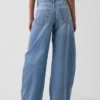 Mid-rise baggy taper-Jeans