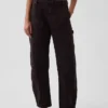 Mid-rise barrel utility enkellange broek