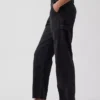 Mid-rise barrel utility enkellange broek