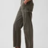 Mid-rise barrel utility enkellange broek