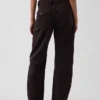 Mid-rise barrel utility enkellange broek