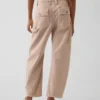 Mid-rise barrel utility enkellange broek