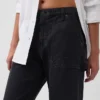 Mid-rise barrel utility enkellange broek