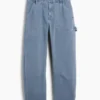 Mid-rise barrel utility enkellange broek