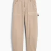 Mid-rise barrel utility enkellange broek