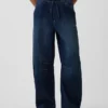 Mid Rise Easy Horseshoe-Jeans