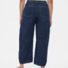 Mid Rise Easy Horseshoe-Jeans