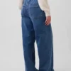 Mid-rise gebreide, comfortabele baggy Jeans