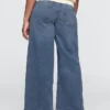 Mid-rise gebreide, comfortabele baggy Jeans