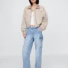 Mid-rise loszittende cargo-Jeans in jaren ’90-stijl