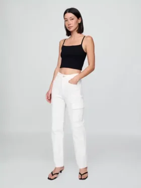 Mid-rise loszittende cargo-Jeans in jaren ’90-stijl