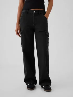 Mid-rise loszittende cargo-Jeans in jaren ’90-stijl