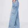 Mid-rise loszittende cargo-Jeans in jaren ’90-stijl