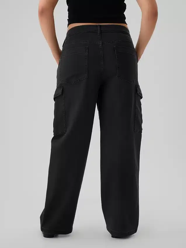 Mid-rise loszittende cargo-Jeans in jaren ’90-stijl