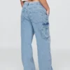 Mid-rise loszittende cargo-Jeans in jaren ’90-stijl