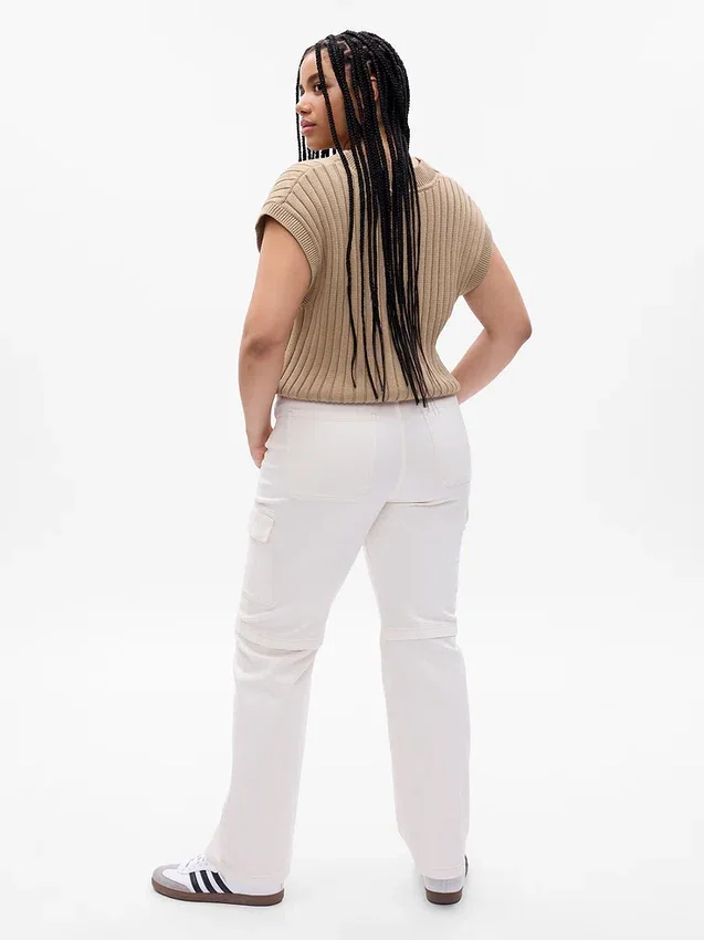 Mid-rise loszittende cargo-Jeans in jaren ’90-stijl