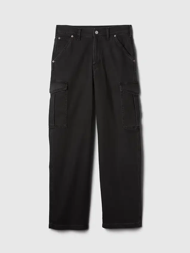 Mid-rise loszittende cargo-Jeans in jaren ’90-stijl