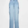 Mid-rise loszittende cargo-Jeans in jaren ’90-stijl