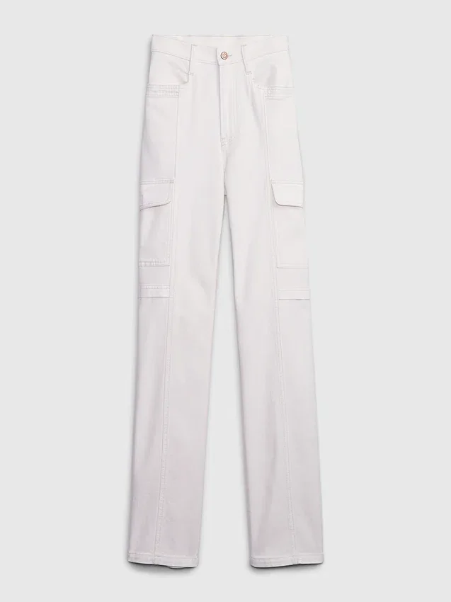 Mid-rise loszittende cargo-Jeans in jaren ’90-stijl