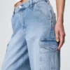Mid-rise loszittende cargo-Jeans in jaren ’90-stijl