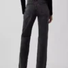 Mid-rise, stijve, relaxed flare-Jeans