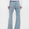 Mid-rise, stijve, relaxed flare-Jeans