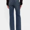 Mid-rise, stijve, relaxed flare-Jeans