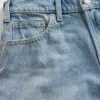 Mid-rise, stijve, relaxed flare-Jeans