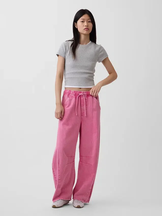 Mid Rise Ultrasoft Easy Horseshoe-Jeans
