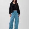 Mid Rise Ultrasoft Easy Horseshoe-Jeans