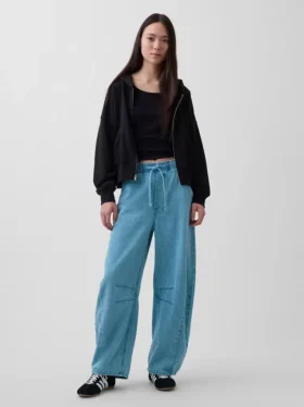 Mid Rise Ultrasoft Easy Horseshoe-Jeans