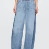 Mid Rise Ultrasoft Easy Horseshoe-Jeans