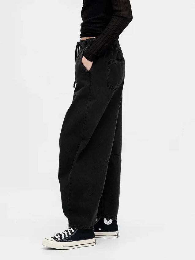 Mid Rise Ultrasoft Easy Horseshoe-Jeans