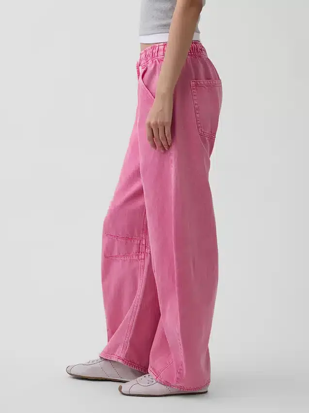 Mid Rise Ultrasoft Easy Horseshoe-Jeans