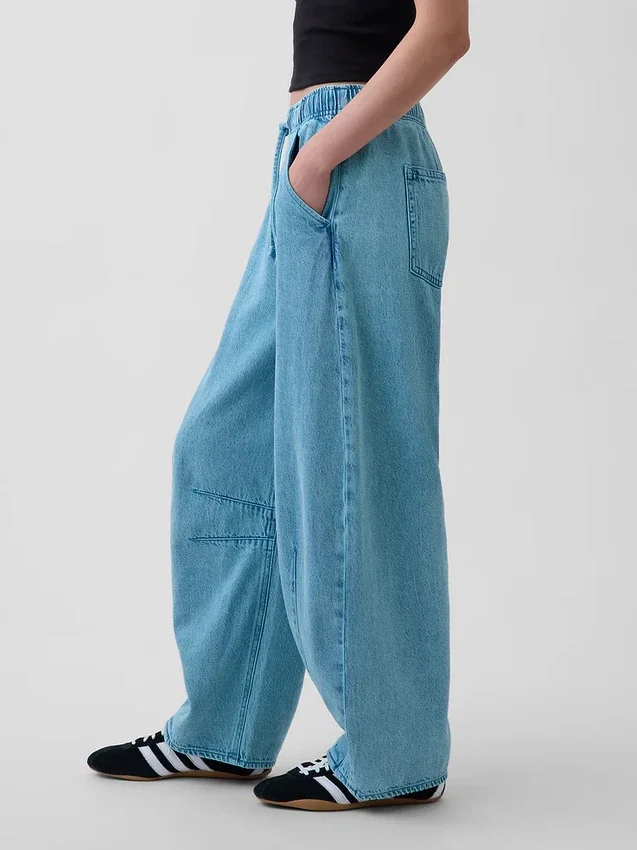 Mid Rise Ultrasoft Easy Horseshoe-Jeans