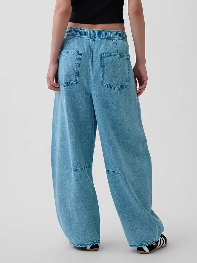 Mid Rise Ultrasoft Easy Horseshoe-Jeans