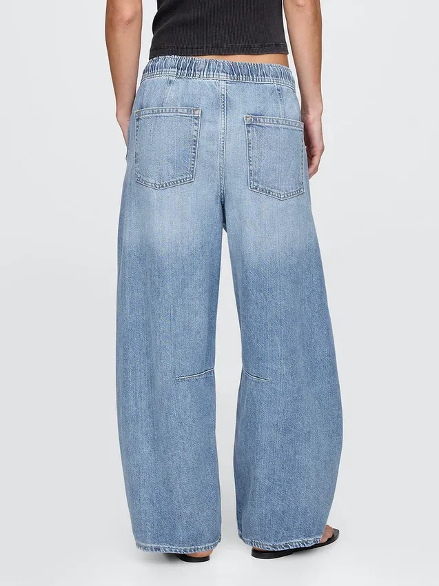 Mid Rise Ultrasoft Easy Horseshoe-Jeans