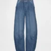 Mid Rise Ultrasoft Easy Horseshoe-Jeans