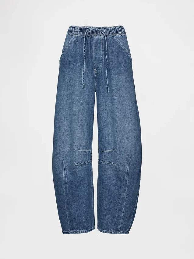 Mid Rise Ultrasoft Easy Horseshoe-Jeans