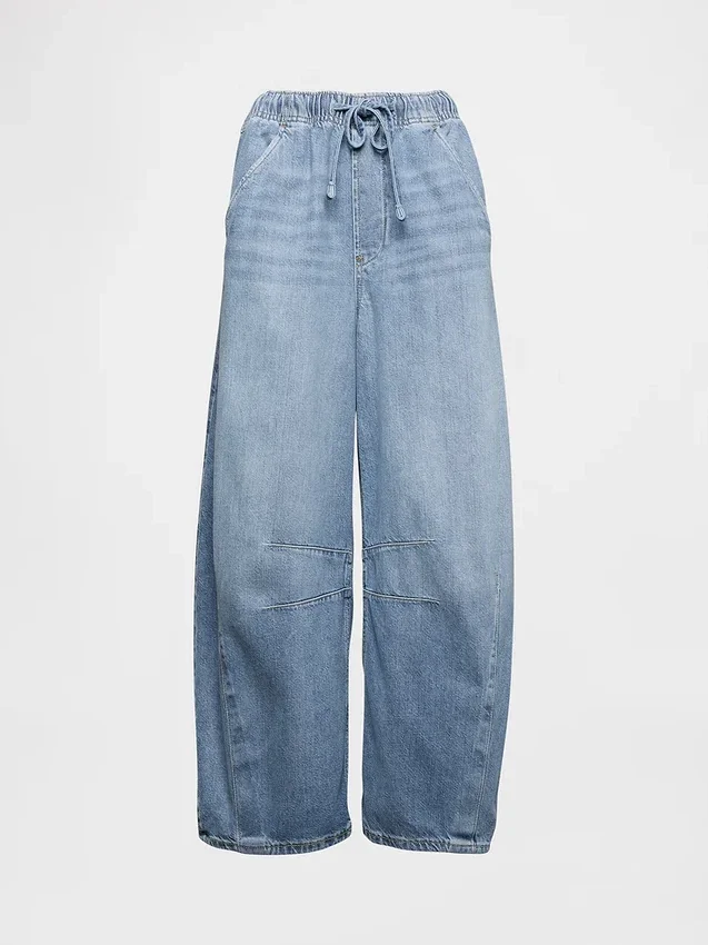 Mid Rise Ultrasoft Easy Horseshoe-Jeans