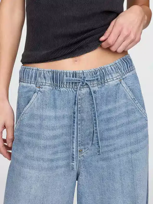 Mid Rise Ultrasoft Easy Horseshoe-Jeans