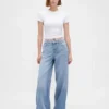 Mid-rise ultrazachte baggy Jeans