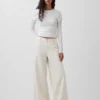 Mid-rise ultrazachte baggy Jeans