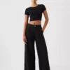 Mid-rise ultrazachte baggy Jeans