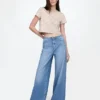 Mid-rise ultrazachte baggy Jeans
