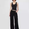 Mid-rise ultrazachte baggy Jeans