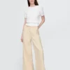 Mid-rise ultrazachte baggy Jeans