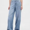 Mid-rise ultrazachte baggy Jeans